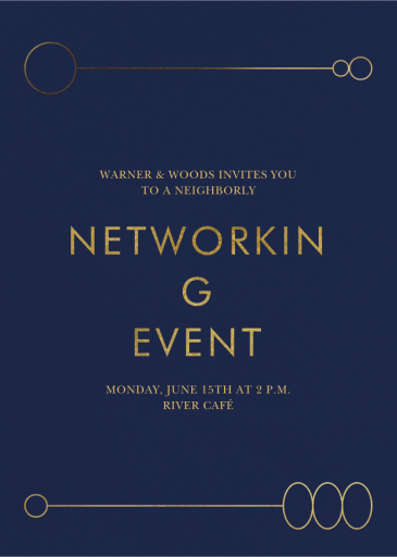 Dashing - Networking Event Invitation by Paperless Post