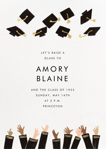 Caps Ahoy - Graduation Party Invitation by Rifle Paper Co.