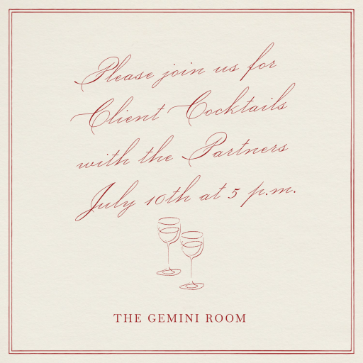  Toast and Sip - Cocktail Party Invitation by Paperless Post
