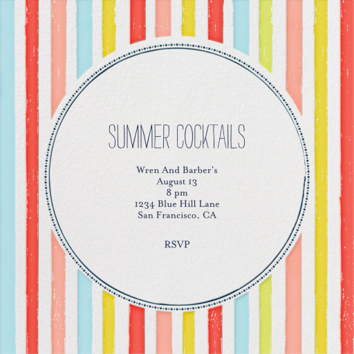 Watch My Swan Dive - Summer Party Invitation by Mr. Boddington's Studio