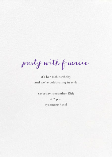 Smudge Border by Paperless Post - Back