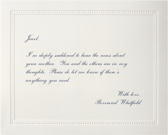 Corinthian Embossed Border - Greeting Card by Paperless Post