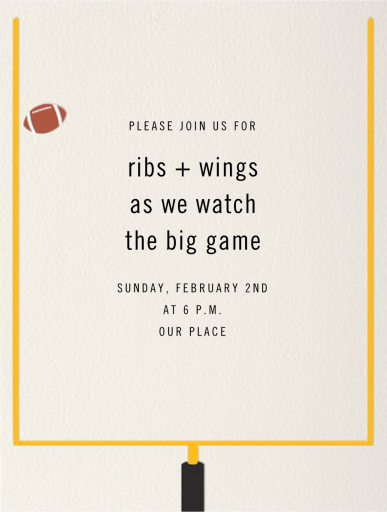 Field Goal - Party Invitation by Paperless Post