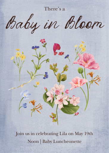 Watercolor Wildflower Invitation
