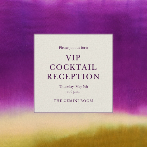 New Hue - Cocktail Party Invitation by Oscar de la Renta