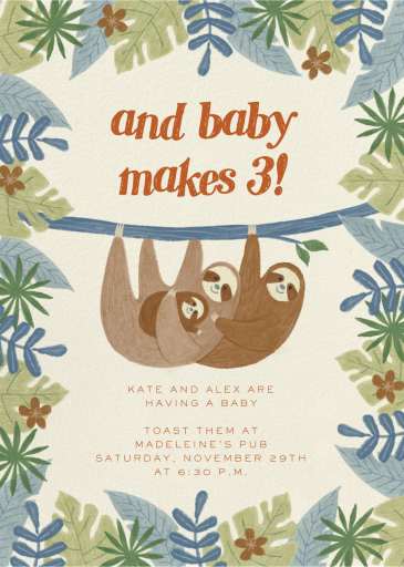 Three-Toed Trio by Paperless Post