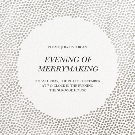 Metallic Confetti - Corporate Holiday Party Invitation by Kelly Wearstler
