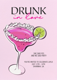 Drunk in Love - Bridal Shower Invitation by Paperless Post
