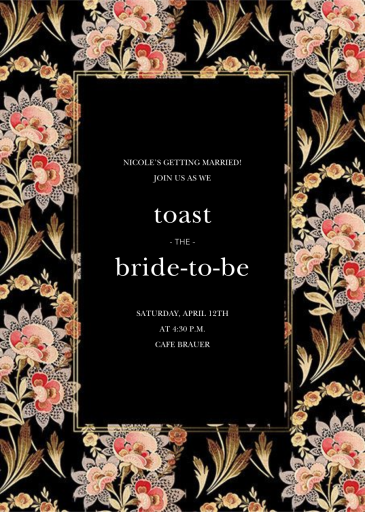 Flemish Tapestry - Invitation by Oscar de la Renta