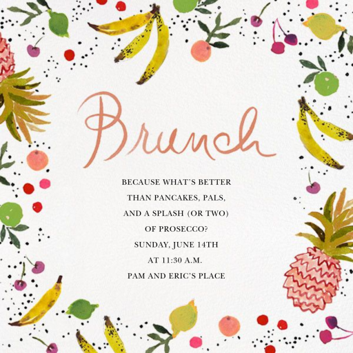 Tutti Frutti - Brunch Invitation by Happy Menocal