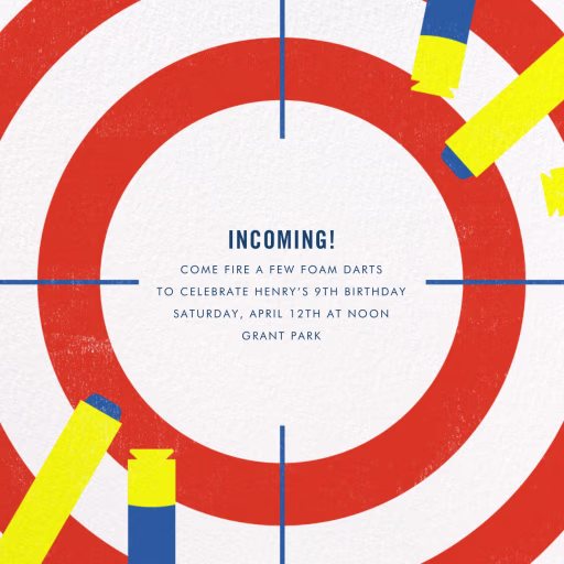 Target Practice - Birthday Invitation by Paperless Post