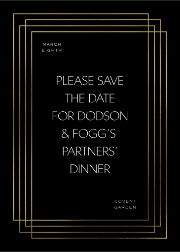 Linear - Business Dinner Invitation by Paperless Post