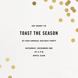 Confetti (Square) - Corporate Holiday Party Invitation by kate spade new york