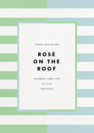 Colorblocked Stripes - Summer Party Invitation by kate spade new york