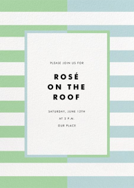 Colorblocked Stripes - Summer Party Invitation by kate spade new york