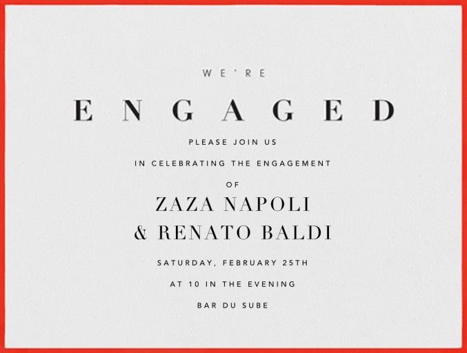Octavo - Engagement Party Invitation by Paperless Post