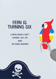 Parrot and a Pirate by Paperless Post