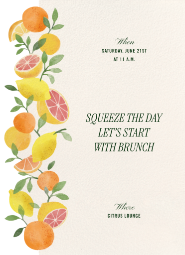 Citrus Vine - Party Invitation by Paperless Post