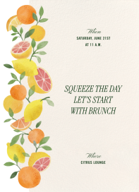 Citrus Vine - Brunch Invitation by Paperless Post