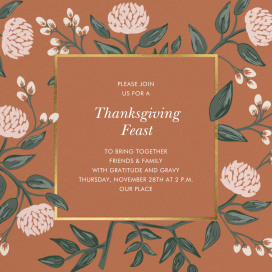 Peonies Burnt Sienna by Rifle Paper Co.