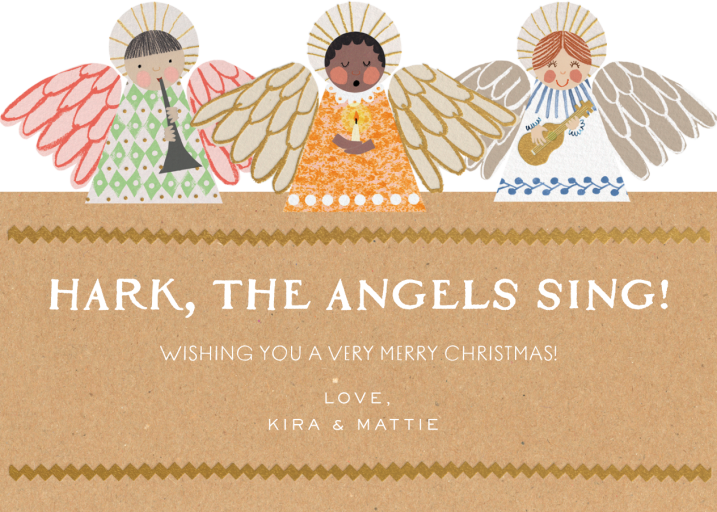 Singing Angels - Christmas Card by Hadley Paper Goods