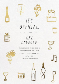 The Gold Rush Begins - Engagement Party Invitation by Mr. Boddington's Studio
