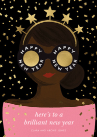 New Year Girl - New Year's Card by Rifle Paper Co.