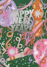 Confetti Drop (Krista Perry) - New Year's Card by Red Cap Cards