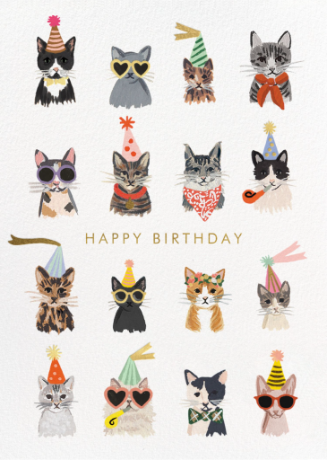 Cool Cats - Birthday Card by Rifle Paper Co.