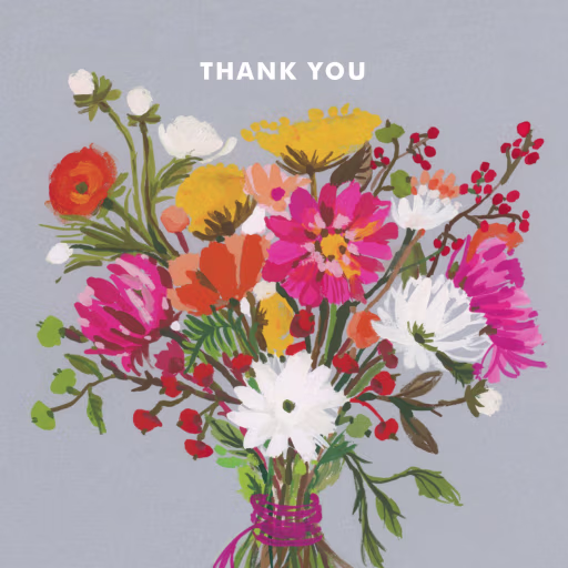 Vintage Thanks (Carolyn Gavin) - Thank You Card by Red Cap Cards