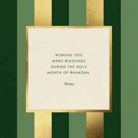 Gold Stripe - Ramadan Card by kate spade new york