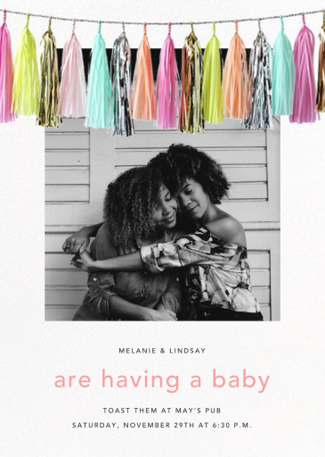 Glimmer Photo - Baby Shower Invitation by CONFETTISYSTEM