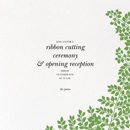 Fern II - Gala Invitation by Paperless Post