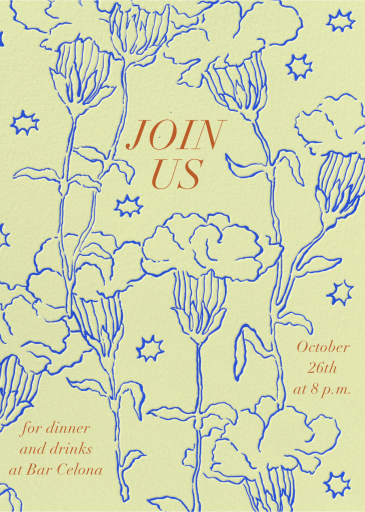 Carnations - Invitation by Iris + Marie