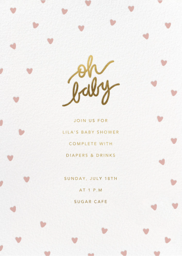 Baby Hearts - Baby Shower Invitation by Sugar Paper