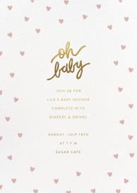 Baby Hearts - Baby Shower Invitation by Sugar Paper