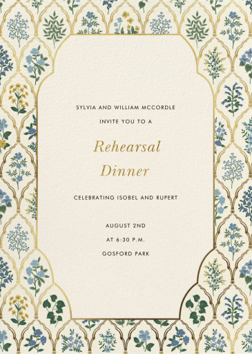 Hawthorne Arch - Rehearsal Dinner Invitation by Rifle Paper Co.