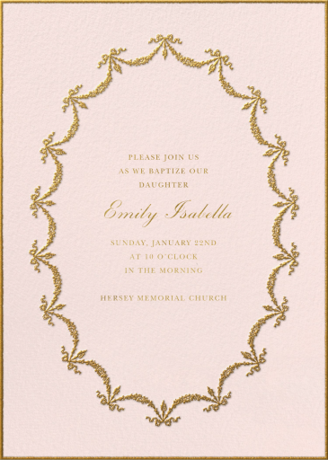 Ruban d’Or - Invitation by Ladurée