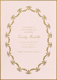 Ruban d’Or - Baptism & Christening Invitation by Ladurée