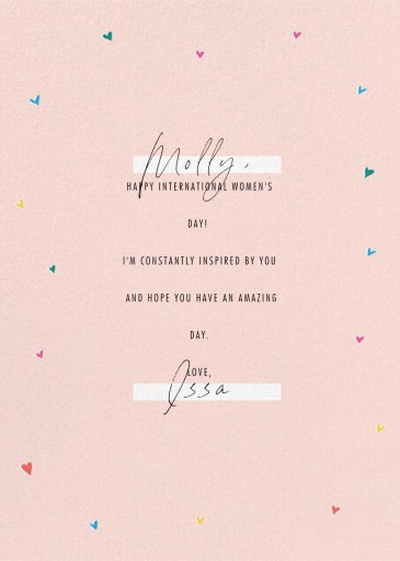 Empowered Women - International Women's Day Card by Paperless Post - Back