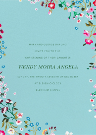 Embroidered Floral - Religious Invitation by Oscar de la Renta