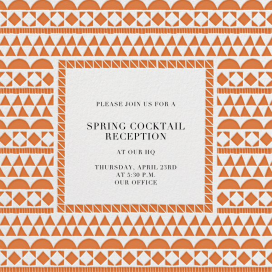 Geometric Border - Cocktail Party Invitation by Paperless Post