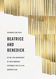 Swaying Fringe - 50th Anniversary Invitation by Paperless Post