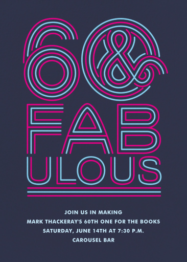 Neon Capitals - Birthday Invitation by Paperless Post