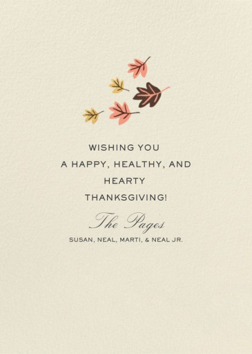 Festive Feasting - Thanksgiving Card by Hello!Lucky - Back