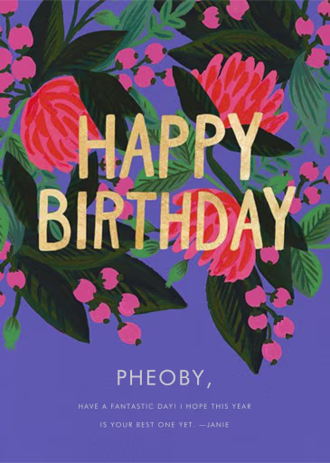 Floral Canopy (Rifle) - Birthday Card by Rifle Paper Co.