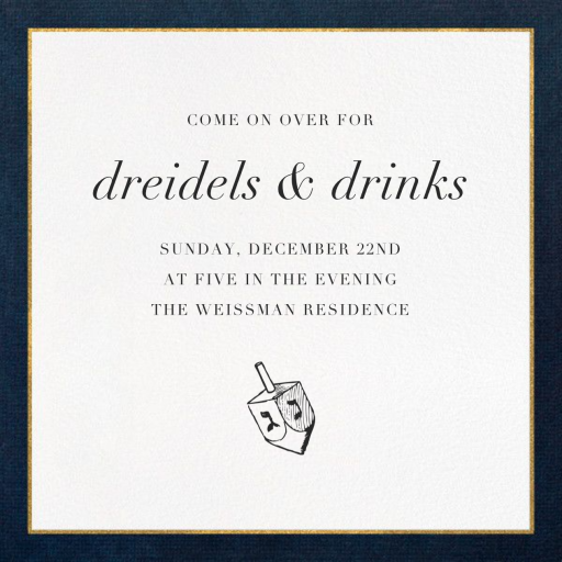 Oro - Hanukkah Invitation by Paperless Post
