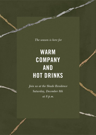 Wabi Sabi - Holiday Party Invitation by Kelly Wearstler