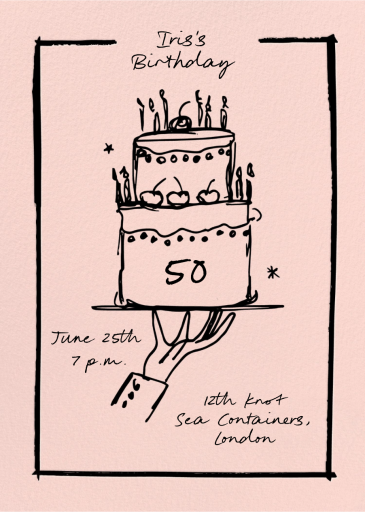 Cut the Cake - Invitation by Pulp Templates Co.