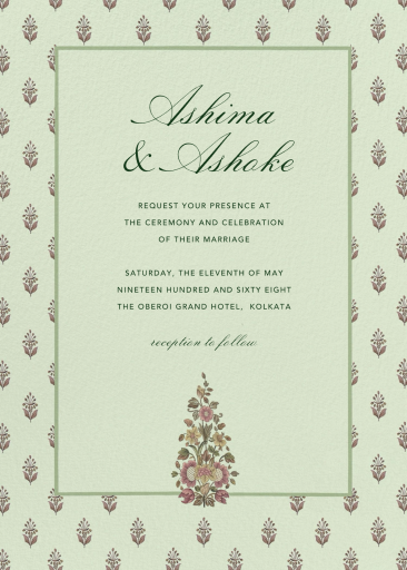 Ancestral Garden - Wedding Invitation by Anita Dongre
